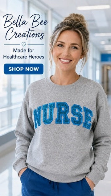 Nurse HTV Embroidered Sweatshirt