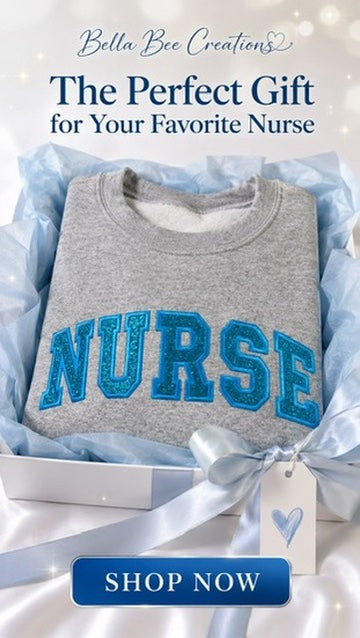 Nurse HTV Embroidered Sweatshirt