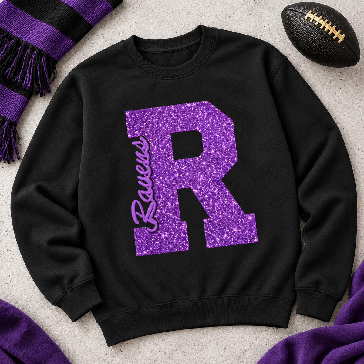 Baltimore Football R Stitched Sweatshirt
